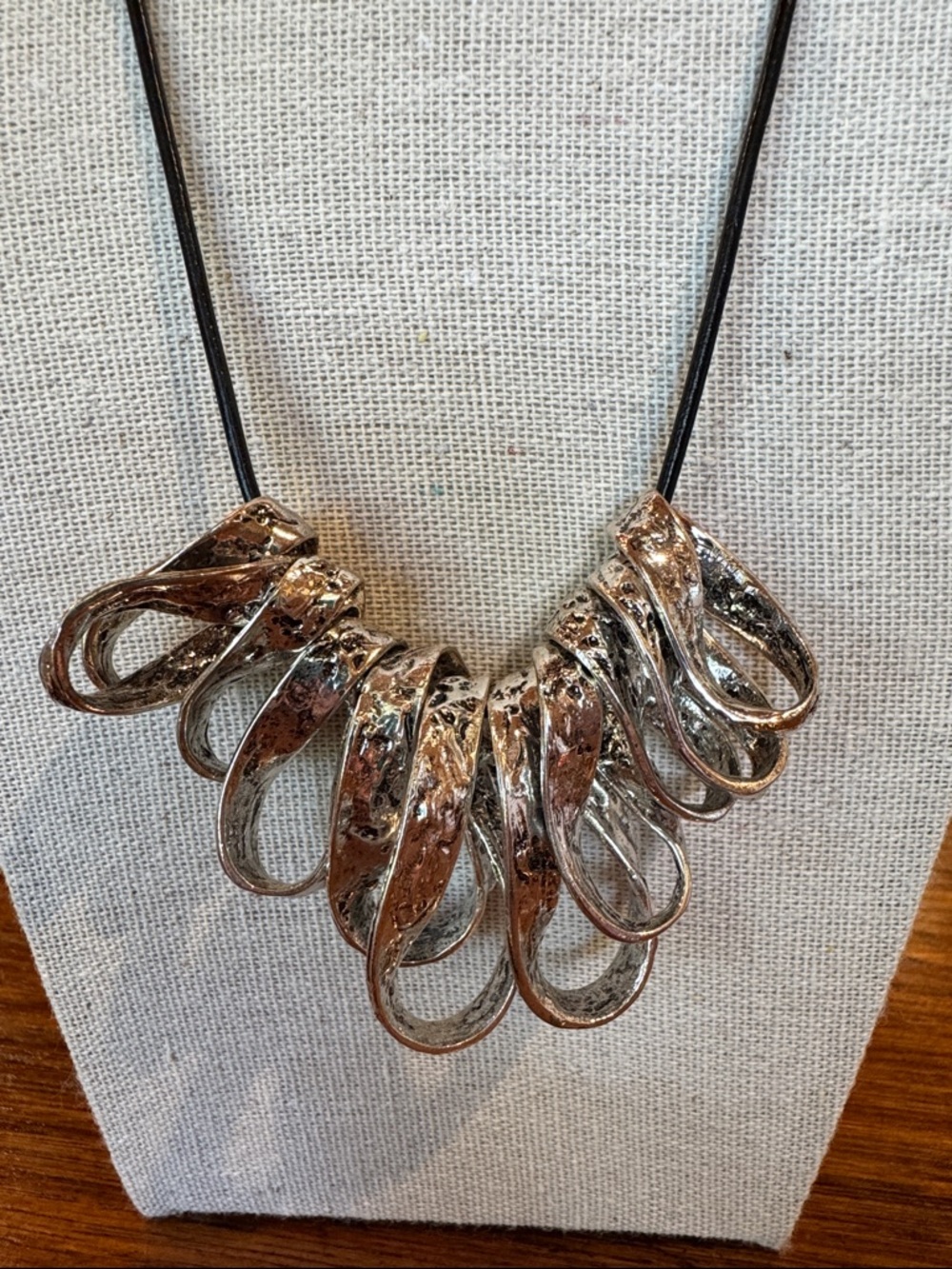 Contemporary Silver Loop Necklace - Women's Jewelry